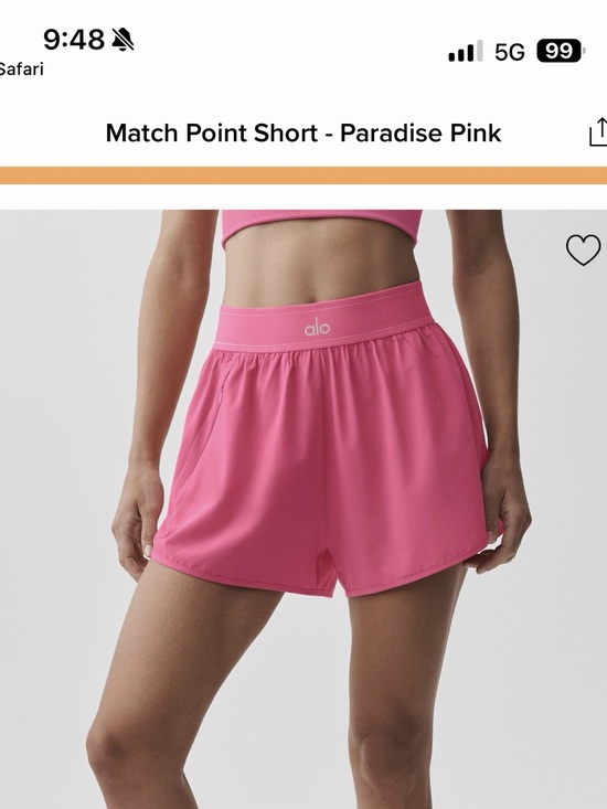 ALO Yoga Pants - ALO Yoga Paradise Pink Athletic Shorts
